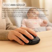 INCA IWM-289T Kablosuz siyah Ergonomic Design Şarjlı Mouse